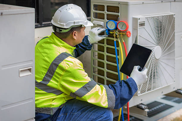 Professional Air Duct Cleaning technician working in Imlaystown, NJ